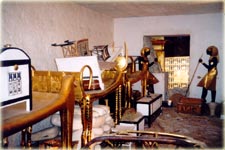 Die nachgebaute Grabkammer des Tutanchamun