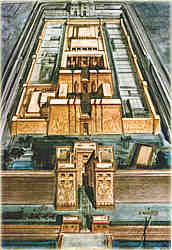 Rekonstuktion des Haupttempels Ramses III.